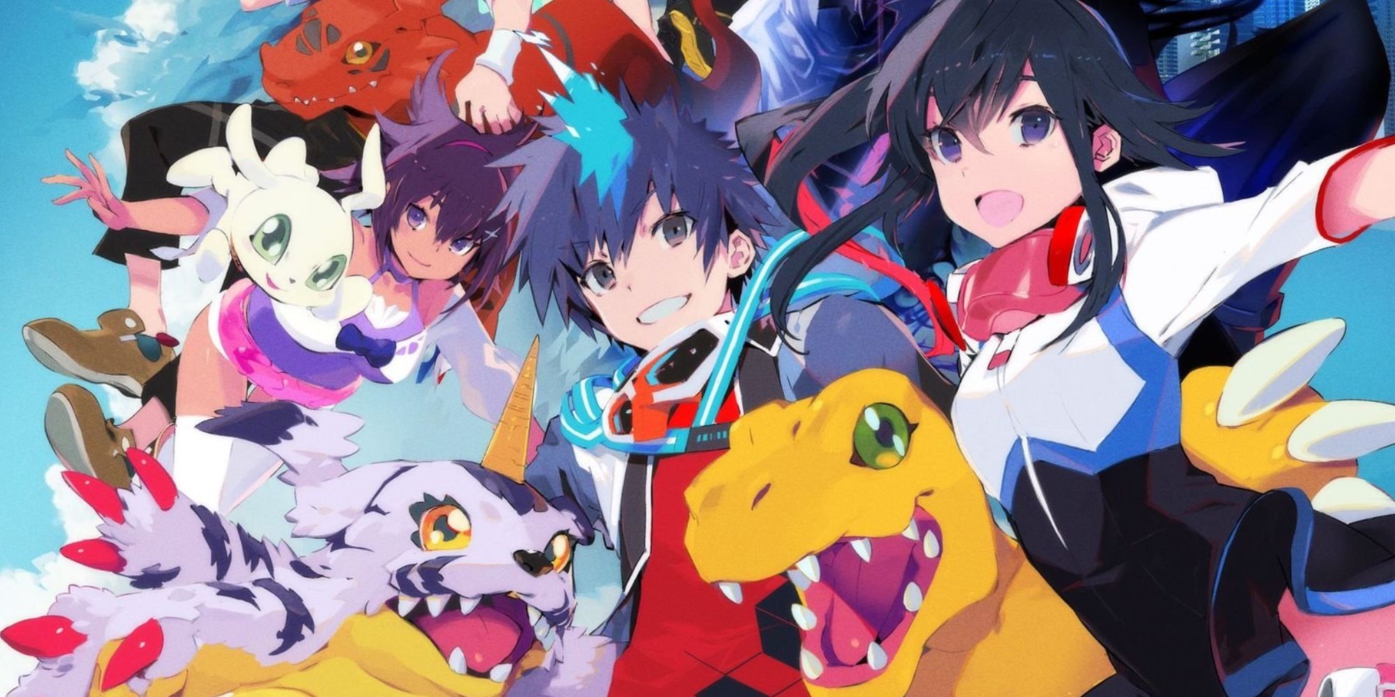 Digimon Survive art of all characters grouped