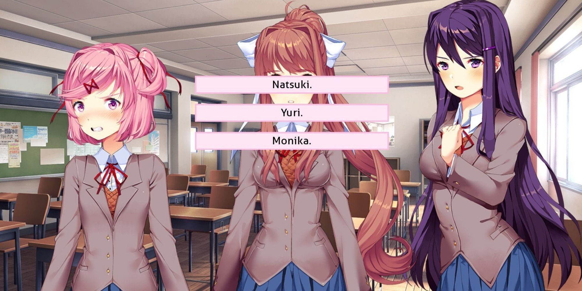 Doki Doki Literature Club, who to spend the weekend with