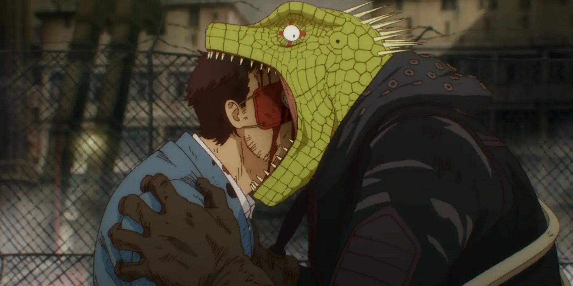 Dorohedoro – Caiman eats a wizard