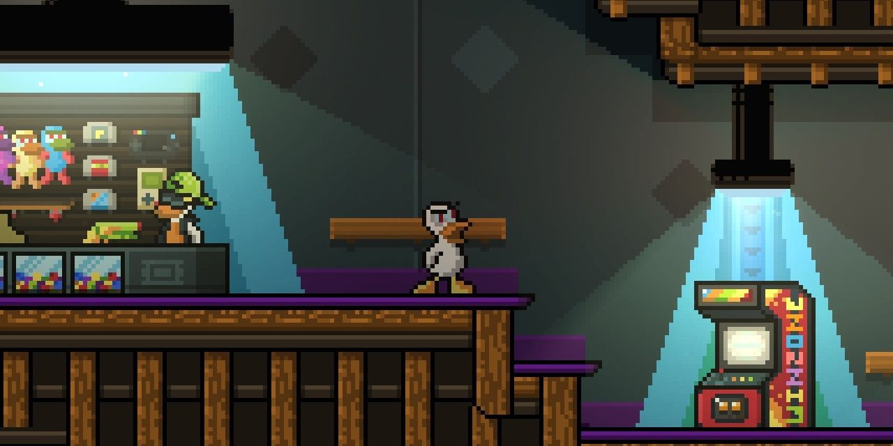 The arcade in Duck Game
