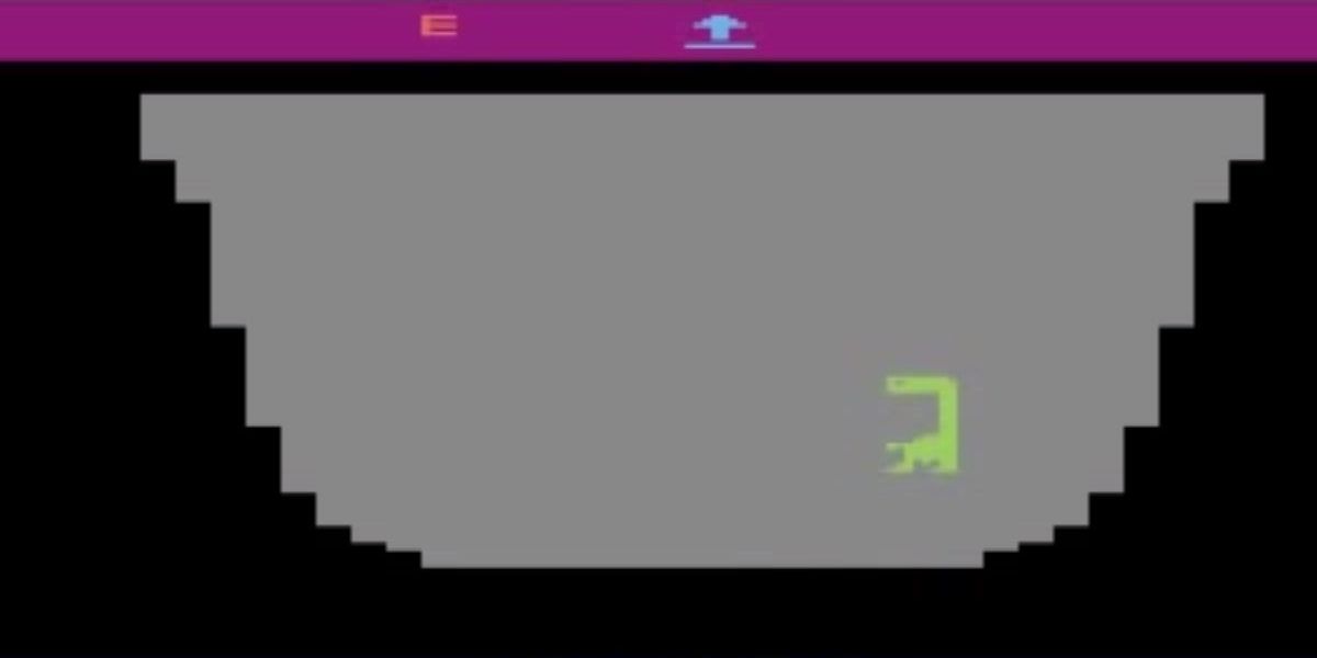 ET in a pit from the ET Atari 2600 game