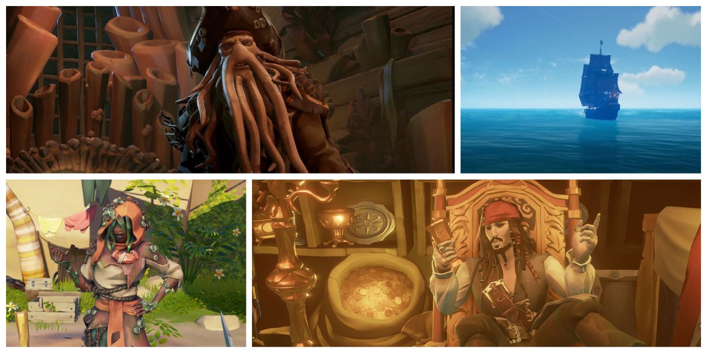 Every Pirates of the Caribbean Character in Sea of Thieves:  A Pirate's Life