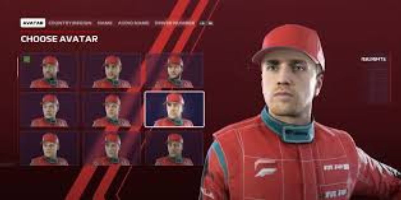Character Customization of your driver's face