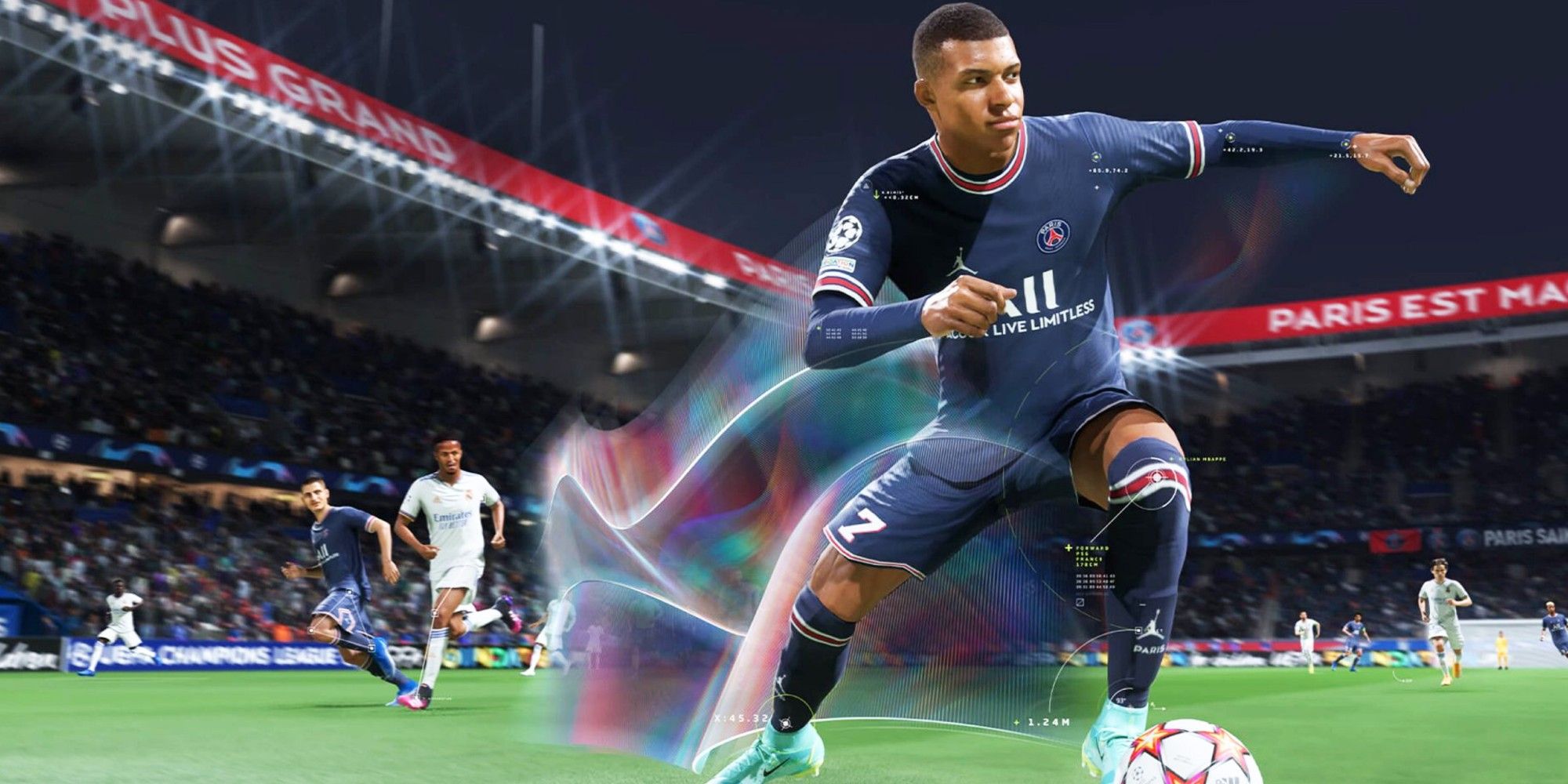 FIFA 22 Mbappé with the ball