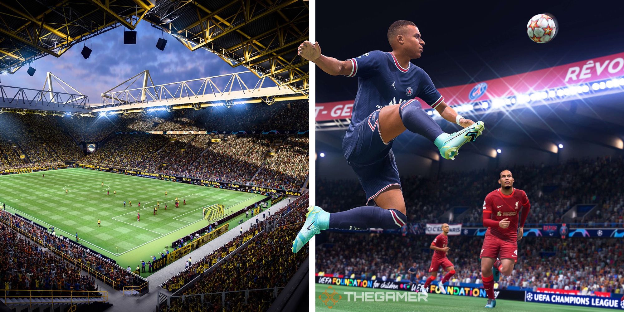 Split image of FIFA 22