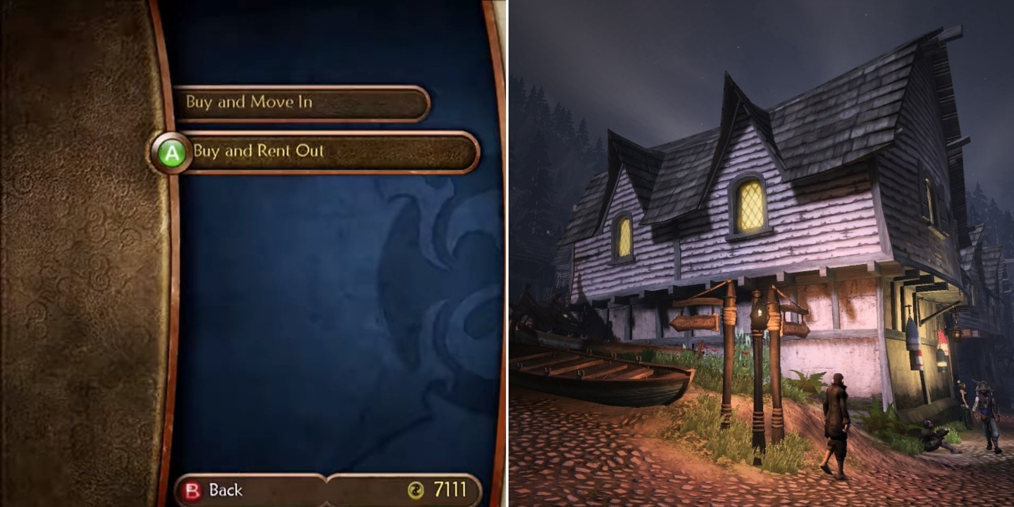 Fable II - Buying a property screen - A building in Bloodstone