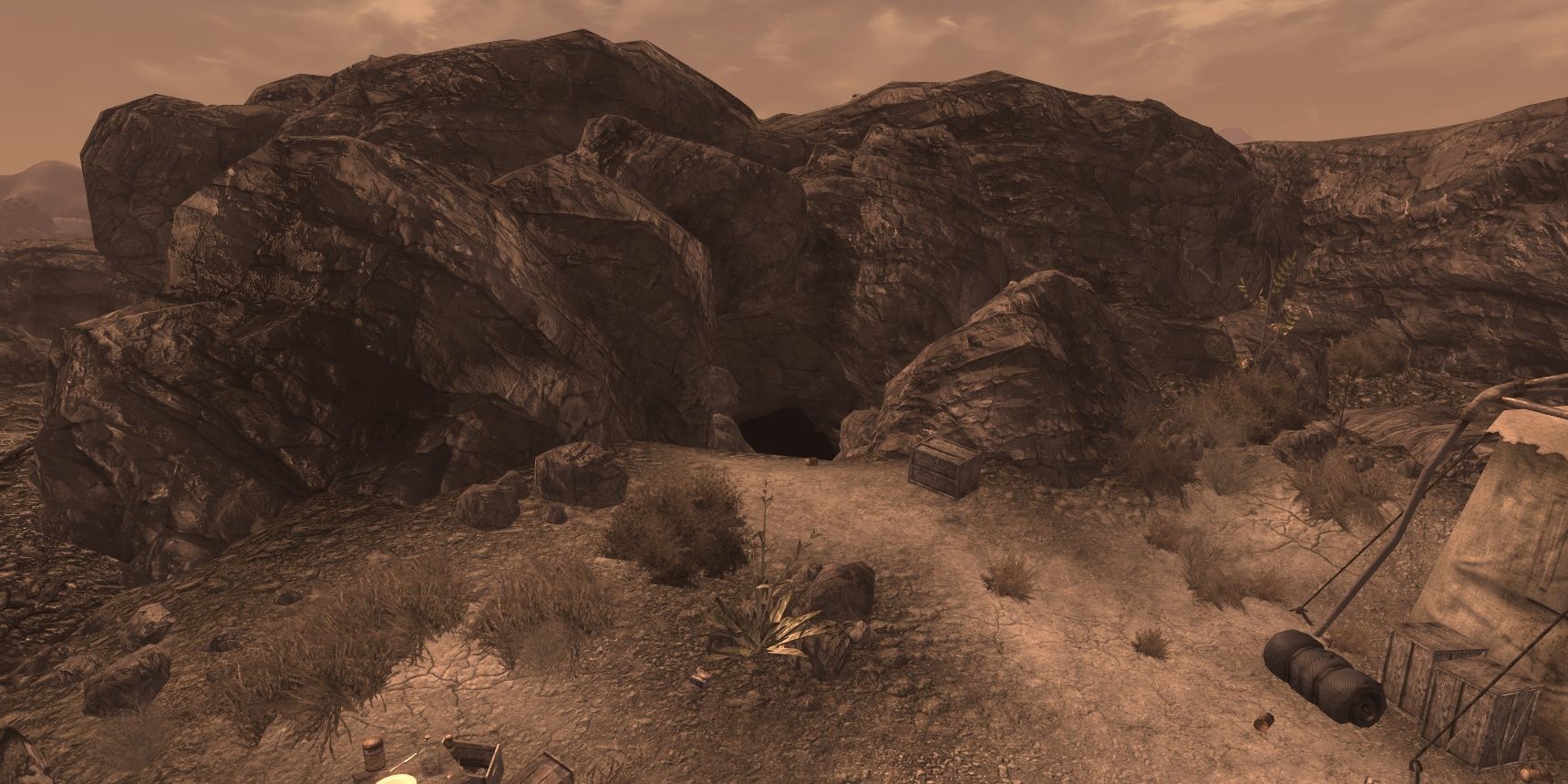Fallout New Vegas Camp Guardian Cave