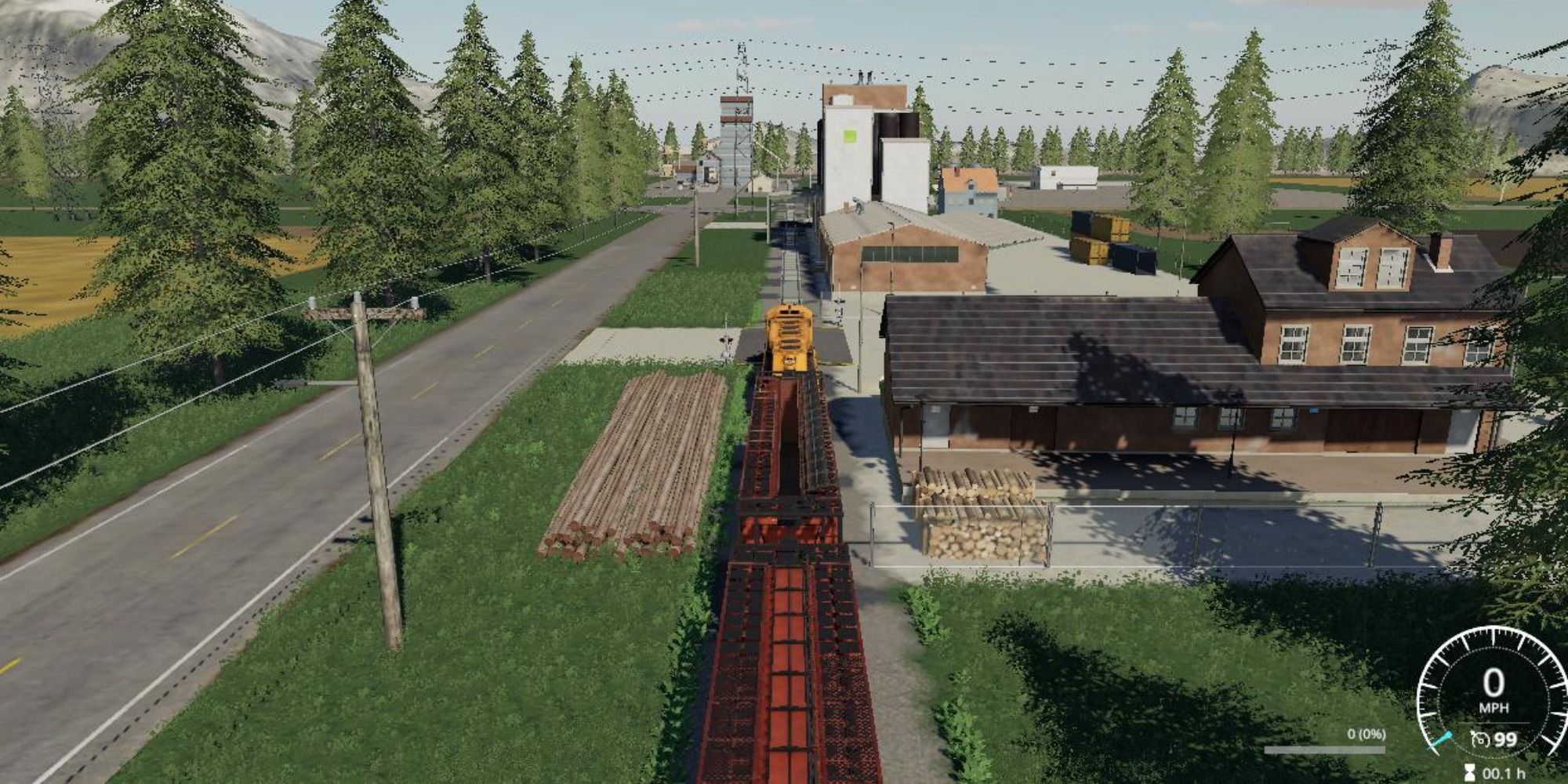 Farming Simulator 19 Ricciville train track