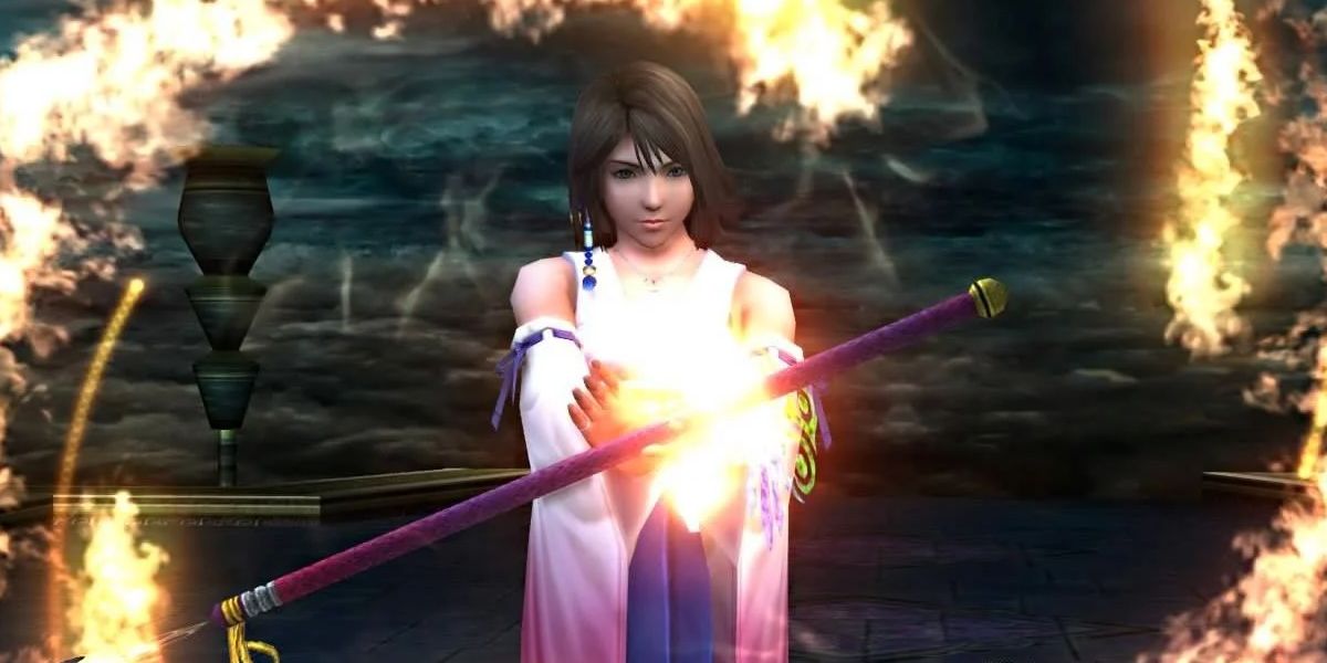 Final Fantasy 10 Yuna summoning Ifrit