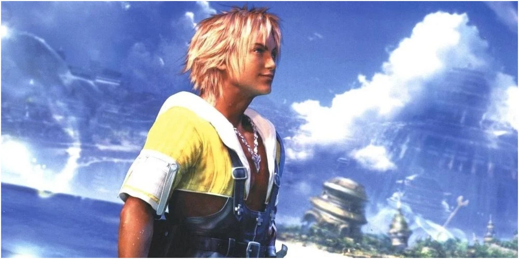 Final Fantasy X Titus Staring Up From The Beach