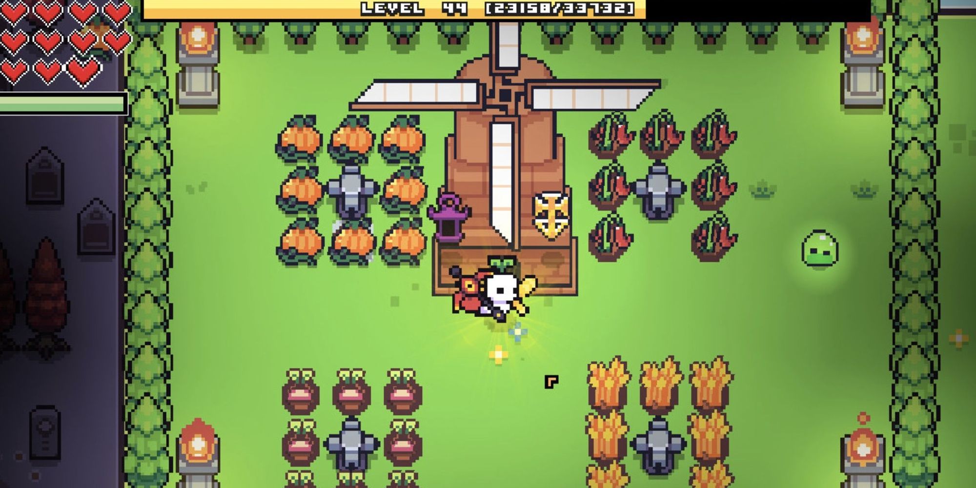 Farming by a windmill In Forager