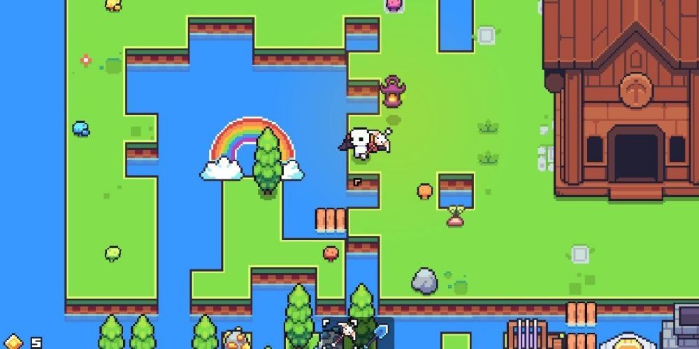 Forager Screenshot Of rainbow Above Water