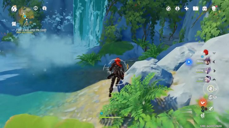 Genshin-Impact-Chi-Of-Guyun-Side-Quest-waterfall-path-Guide-screenshot