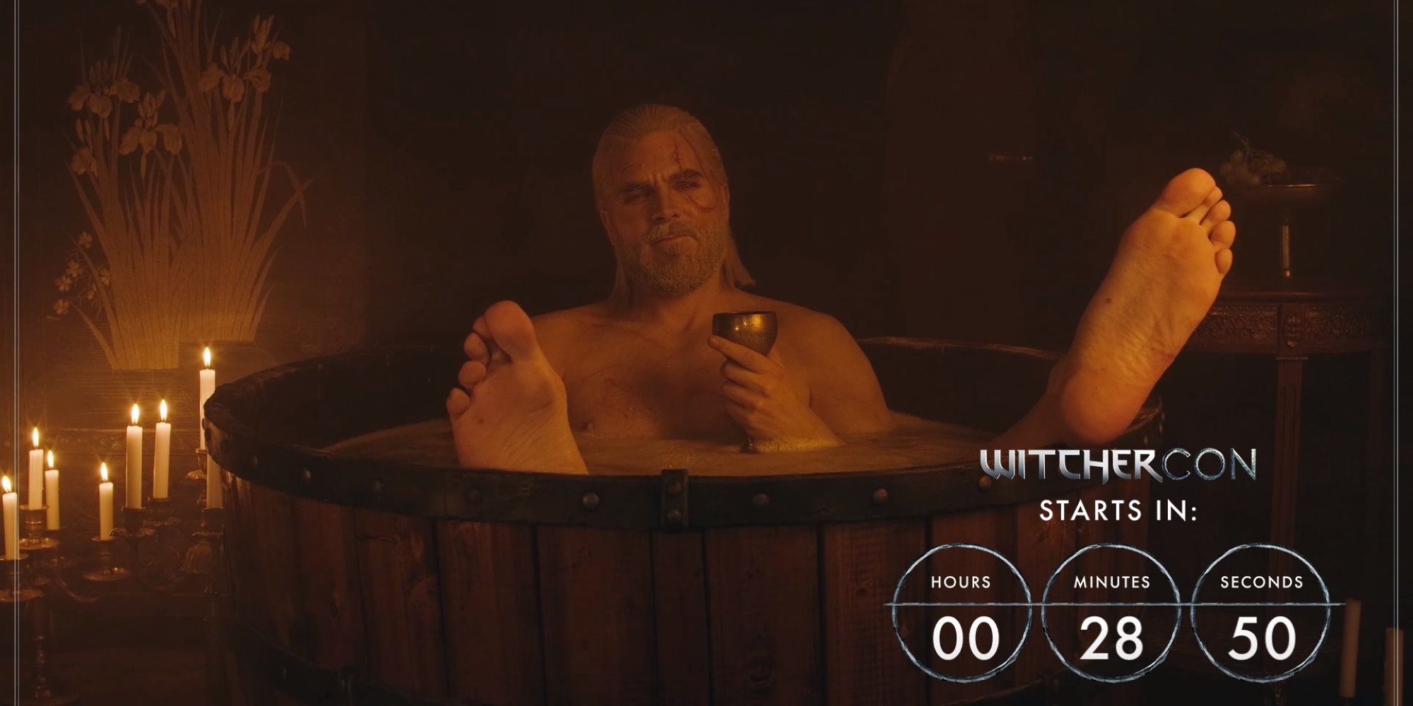 Geralt Bathtub - via Twitch