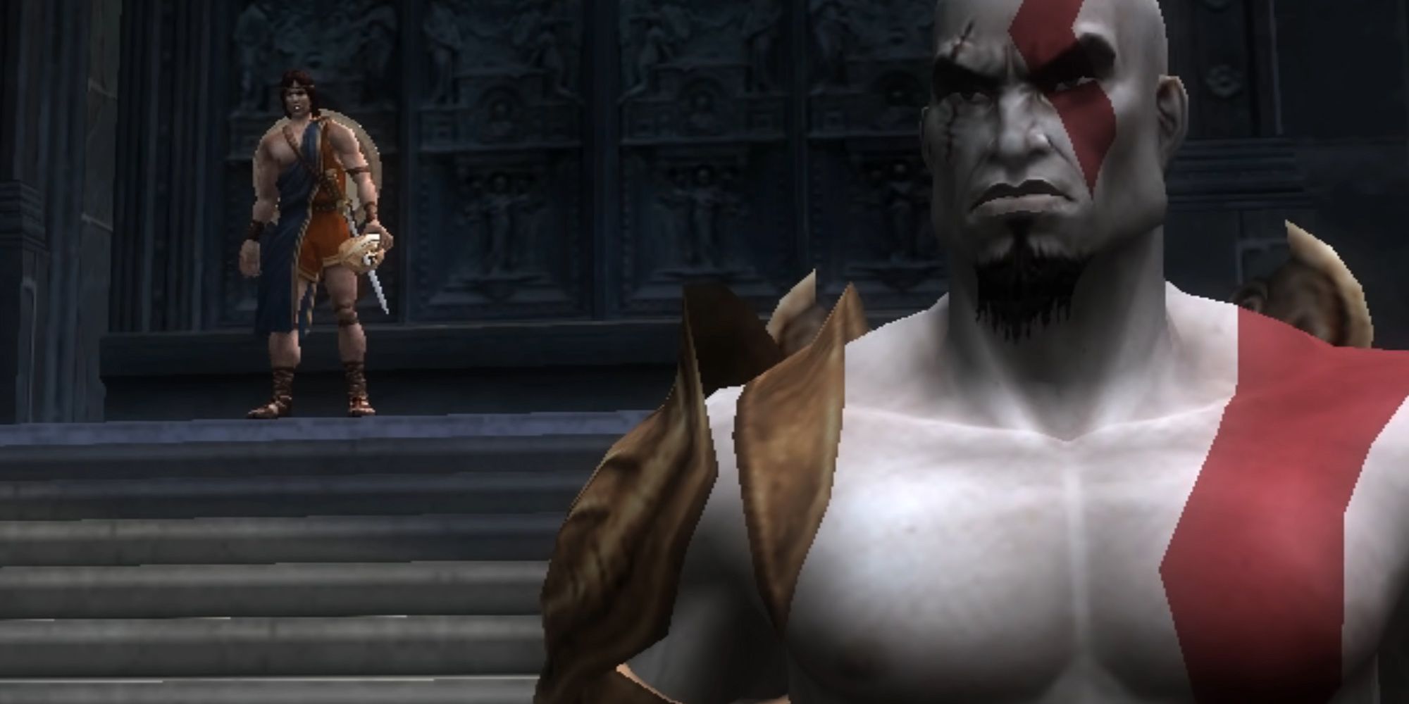 God Of War 2 - Kratos Encountering Perseus For The First Time