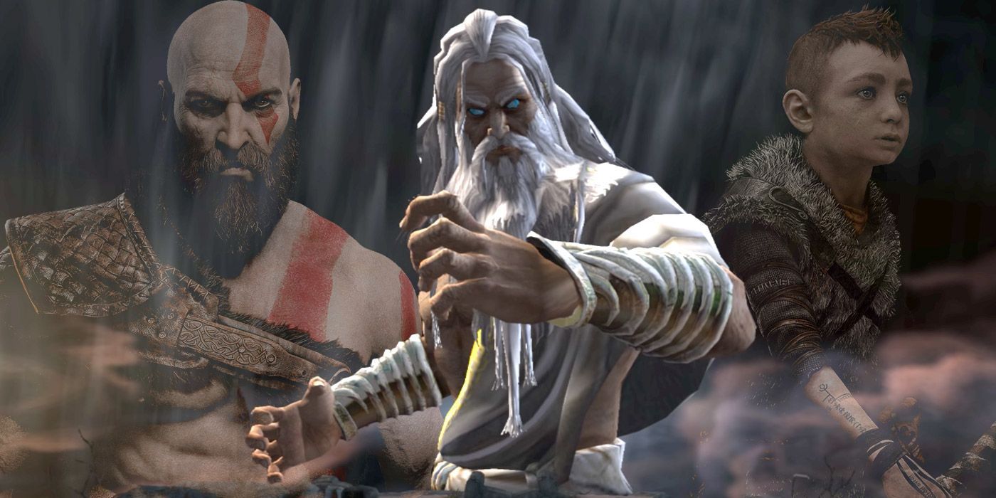 God of War Atreus with Zeus Kratos gamerant