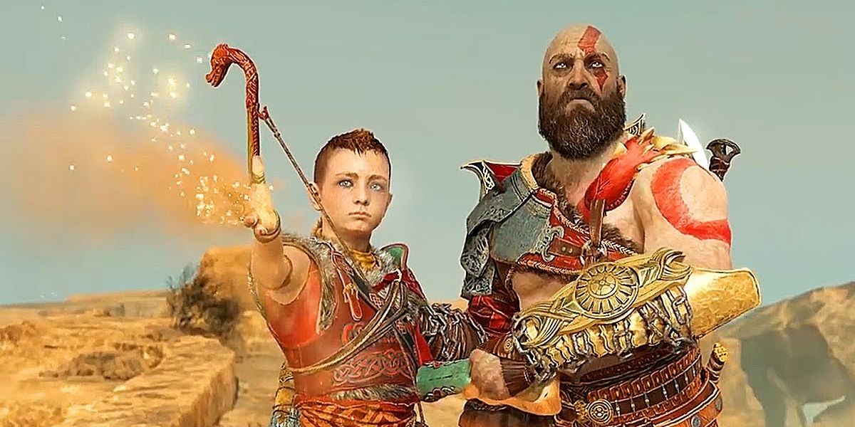 God of War Kratos and Arteus scattering fayes ashes