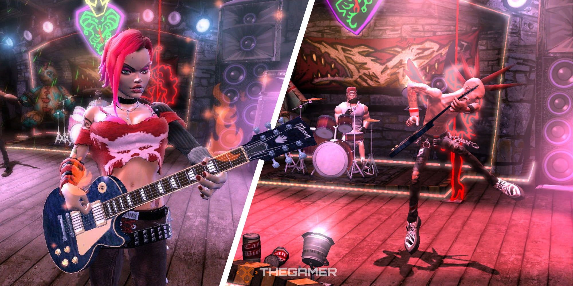 Split image of Guitar Hero 3