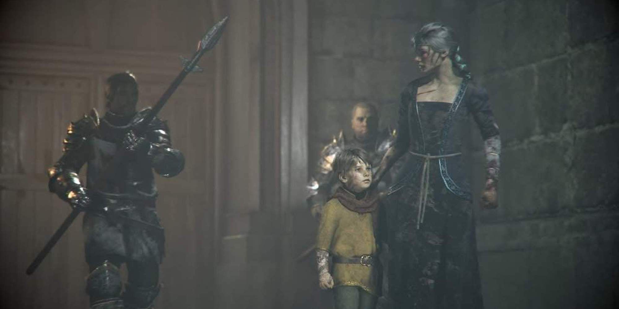 Hugo and his mother plague tale
