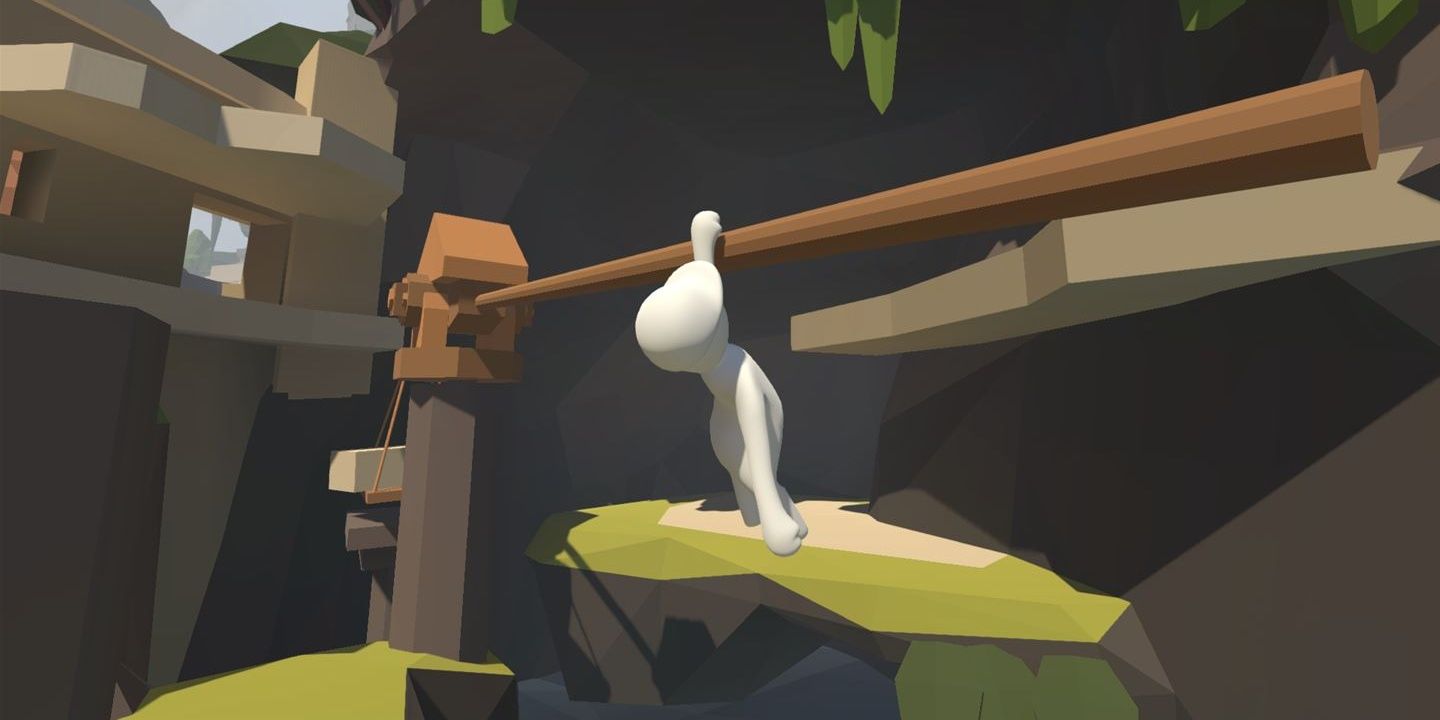 A puzzle in the Aztec level in Human Fall Flat