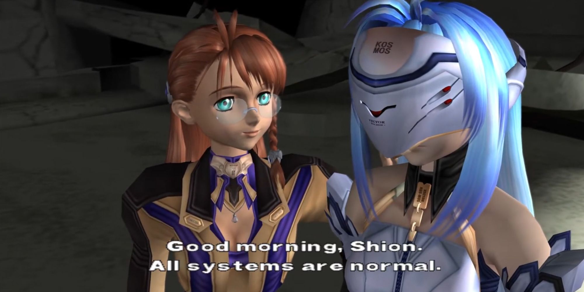 KOSMOS und Shion in Xenosaga