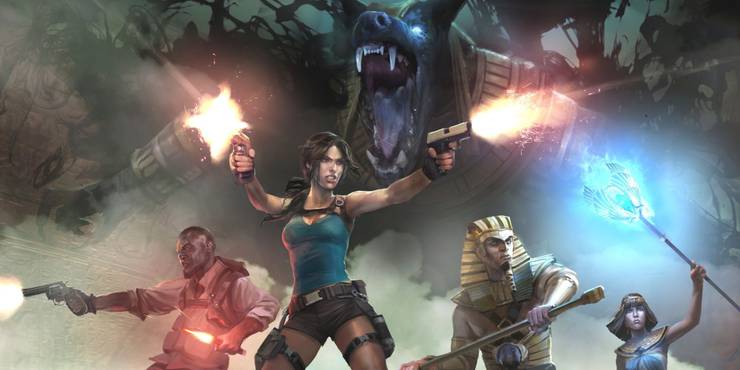 Lara-Croft-and-the-temple-of-Osiris---Lara-Croft-and-her-companions-preparing-for-battle.jpg (740×370)
