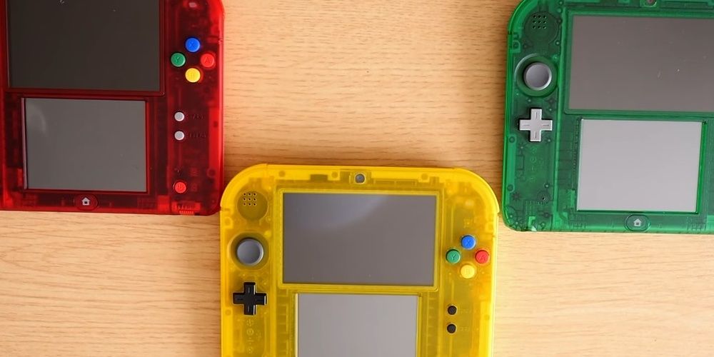 The Green, Red, And Yellow 2DS Models