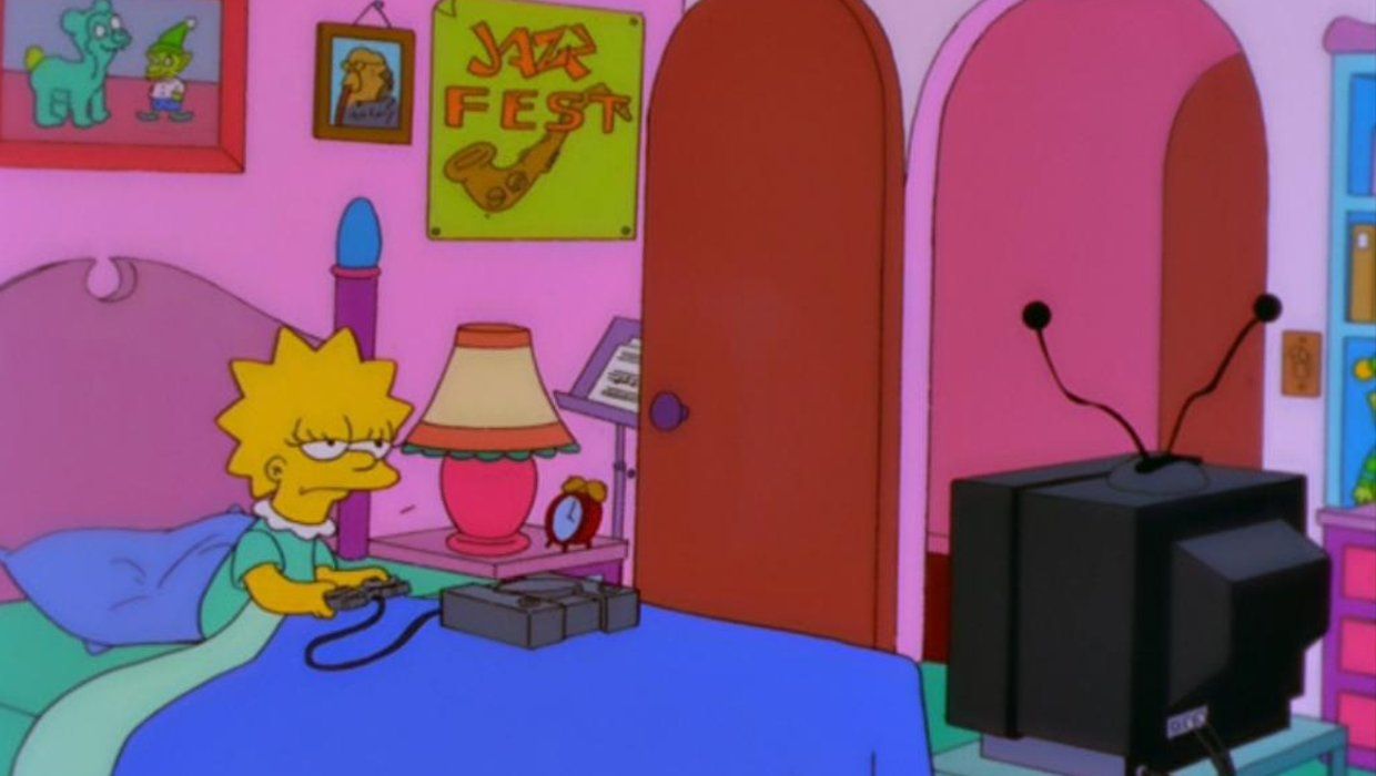 Lisa Playing a Video Game