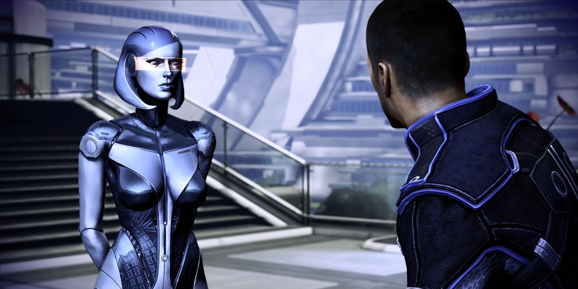 Mass Effect 3 Legendary Edition Screenshot EDI Talking To Shepard
