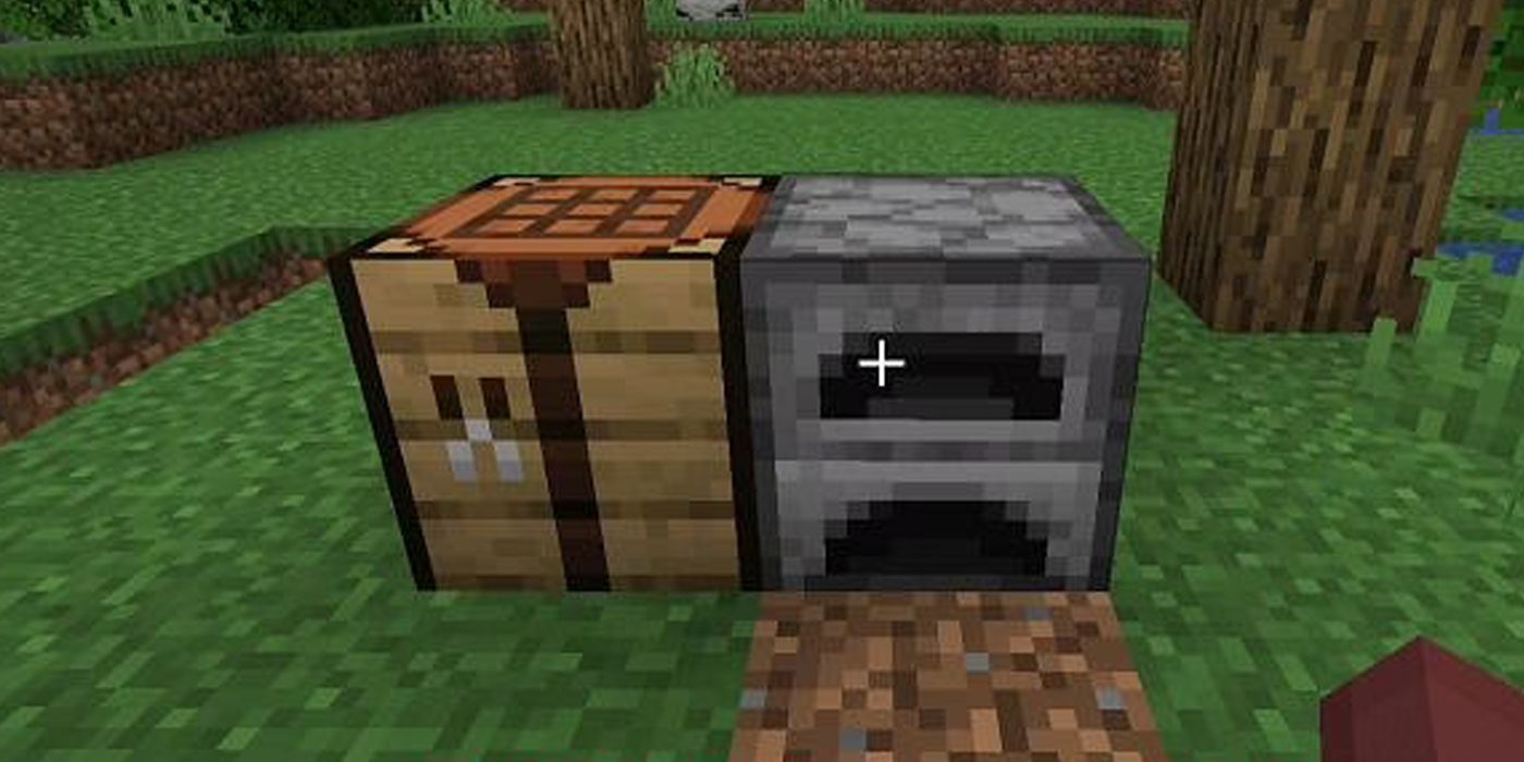 Minecraft Survival Crafting Building 7 table furnace