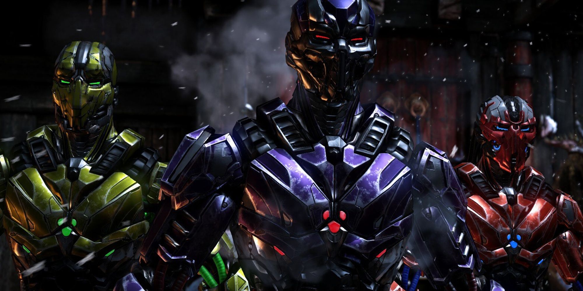 Mortal Kombat - All Three Parts Of Triborg Standing Together