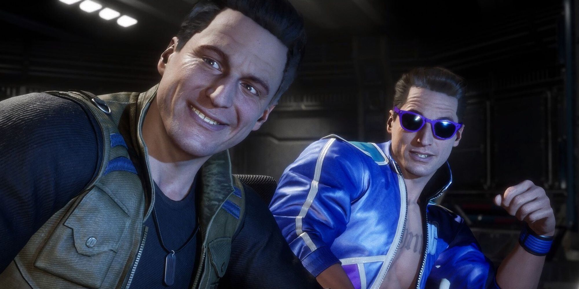 Mortal Kombat - Both The Future And Past Johnny Cage Smiling At Something