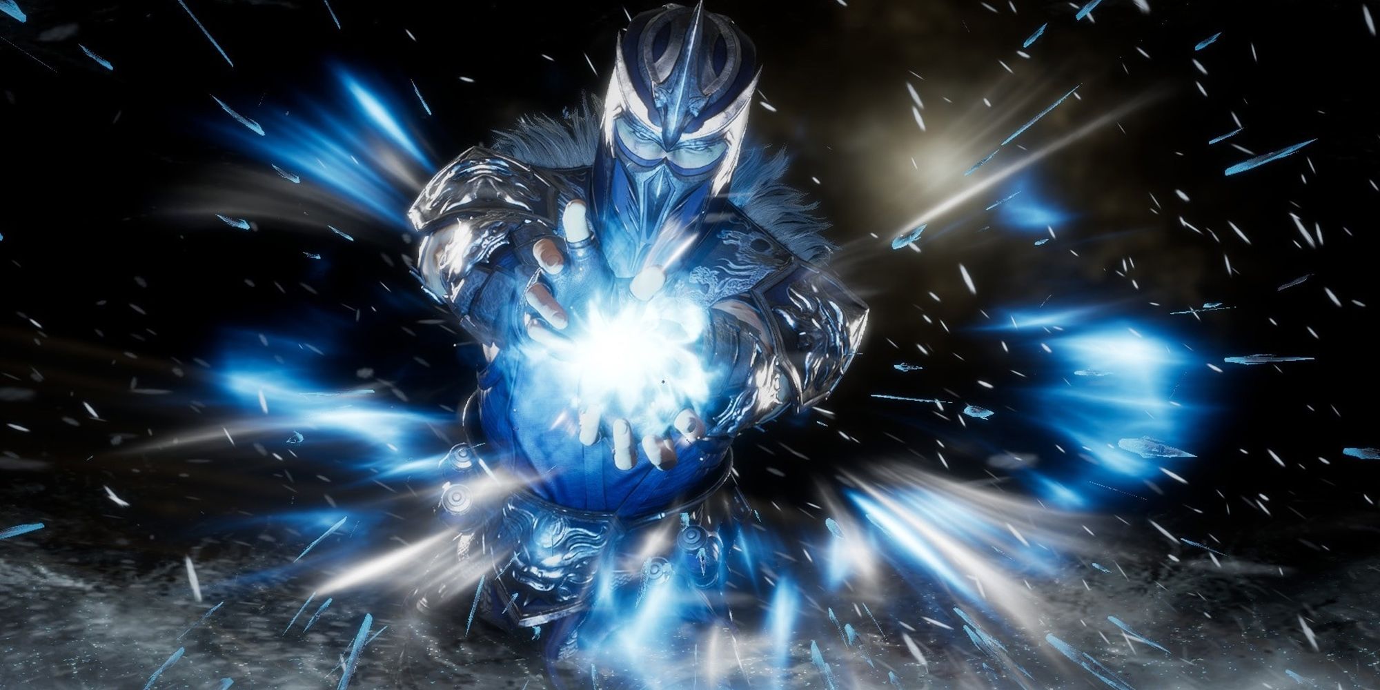 Mortal Kombat - Sub Zero Using An Ice Attack Right At The Camera