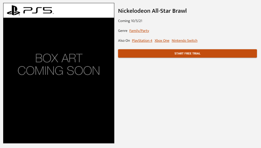 Nickelodeon All-Star Brawl storefront page