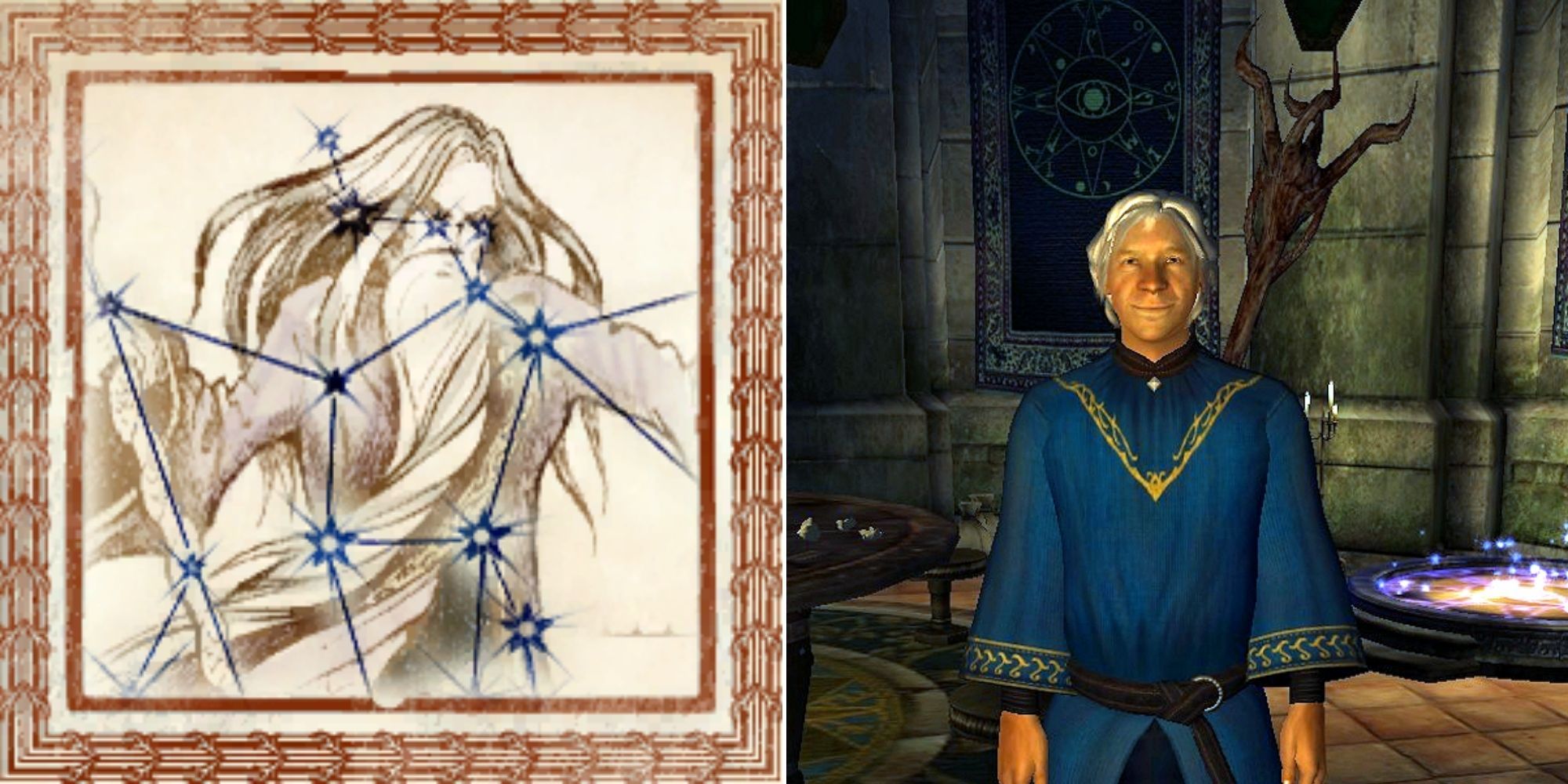 The Mage birthsign in Oblivion Remastered.