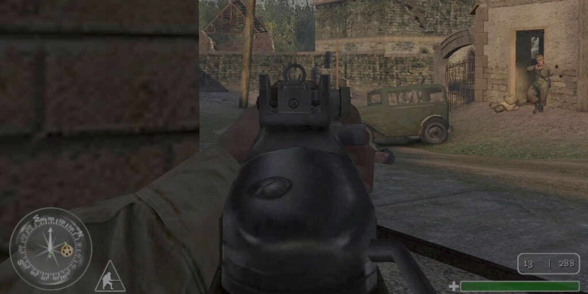 Screenshot Of Shooting Gun From The Original Call Of Duty