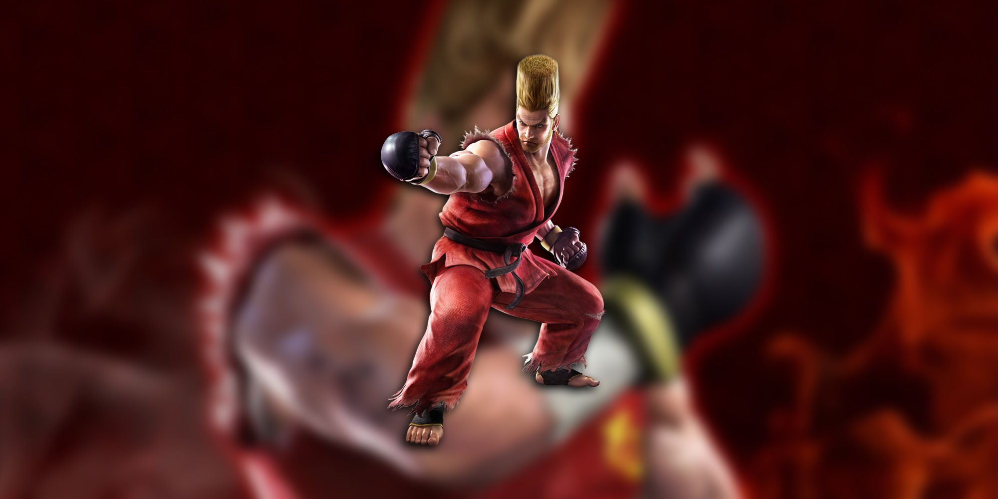 Paul Phoenix From Tekken PNG Overlaid On Image Of Him In-Game