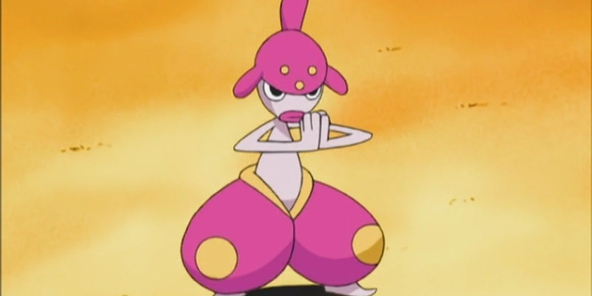 Pokemon A Medicham posing in the Anime