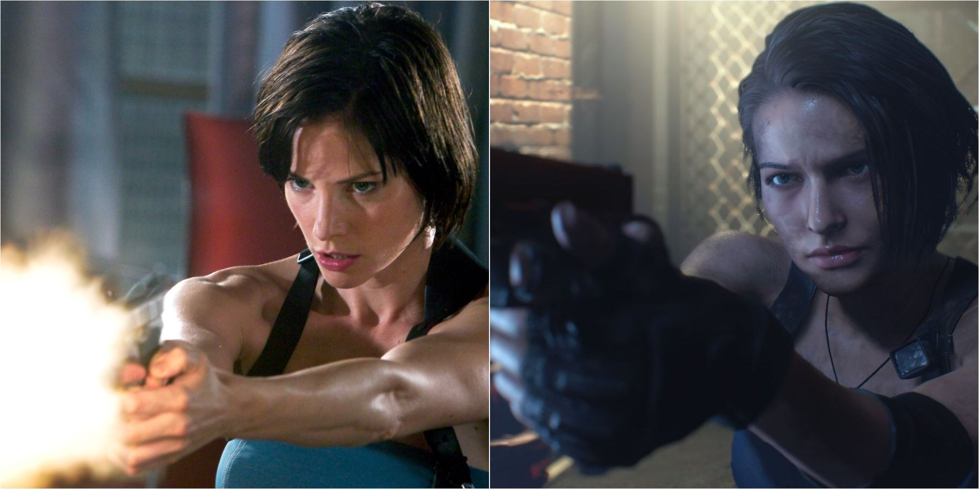 Resident Evil Jill Valentine Split Image Live-Action Movie And Game