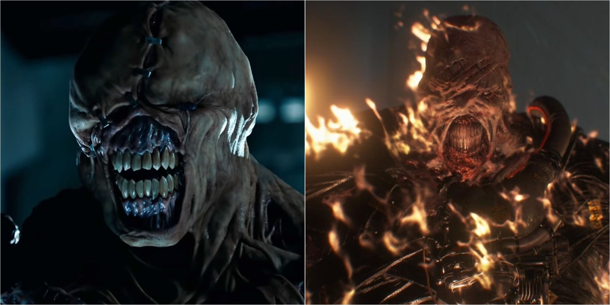 Resident Evil Nemesis Split Image Live-Action Movie And Game