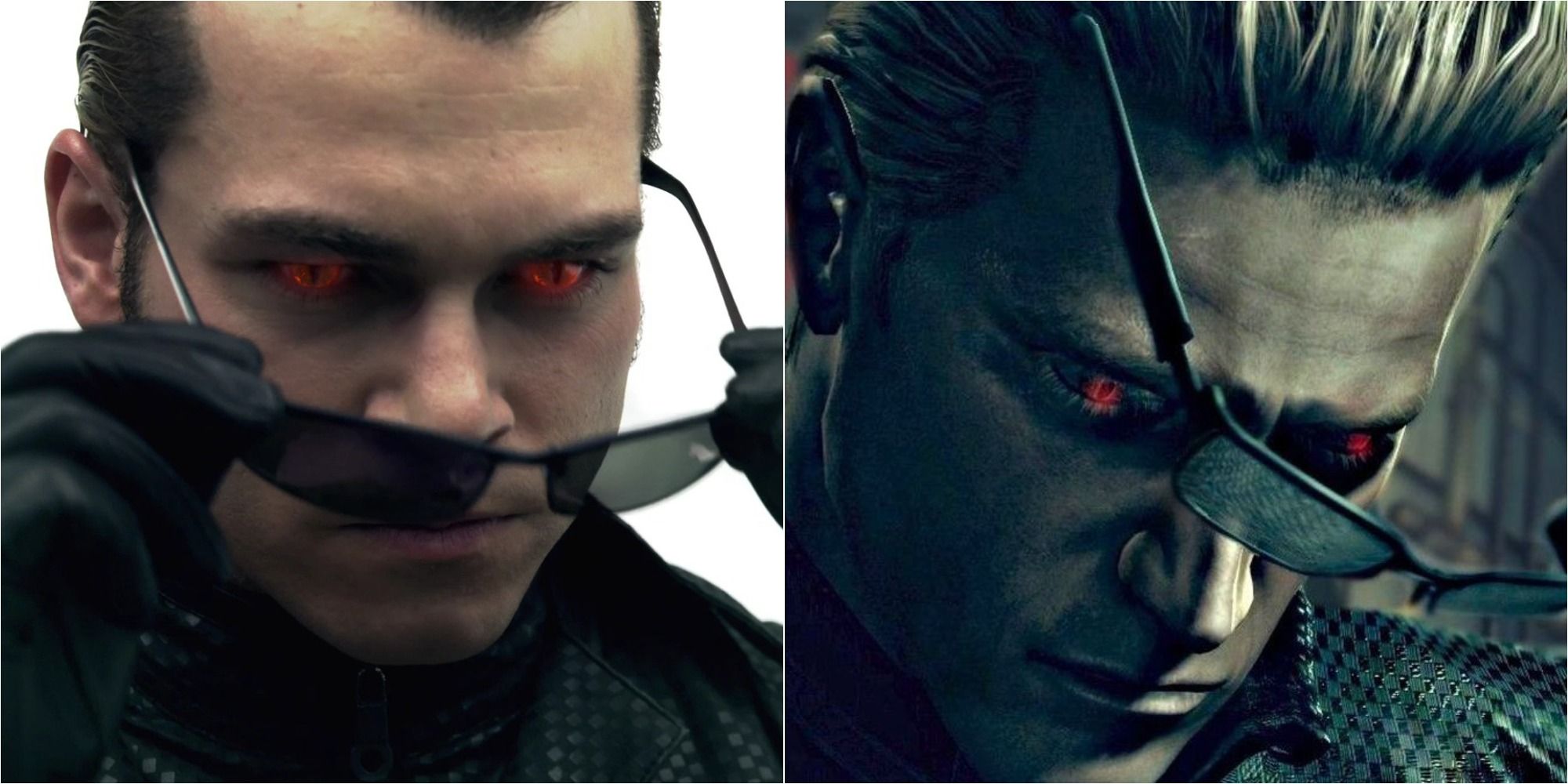 Resident Evil Albert Wesker Split Image Live-Action Movie And Game