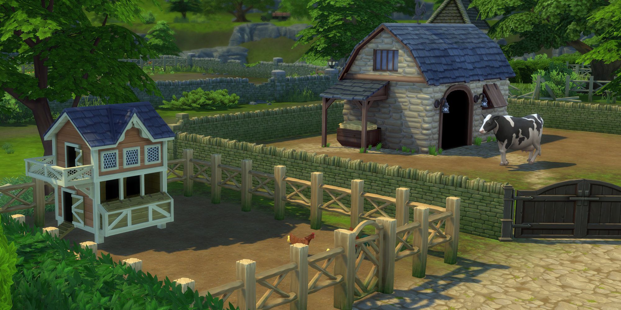 The Sims 4 Cottage Living Preview Cows And Llamas And Chickens Oh My!