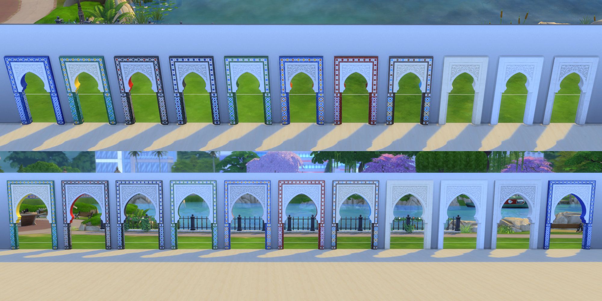The Sims 4 Kits Courtyard Oasis Contents