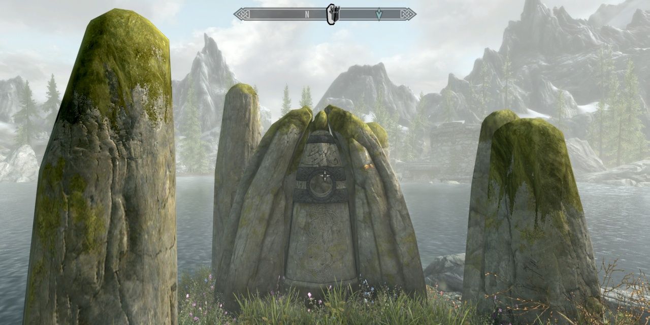 Skyrim: Close Up of the Lady Stone