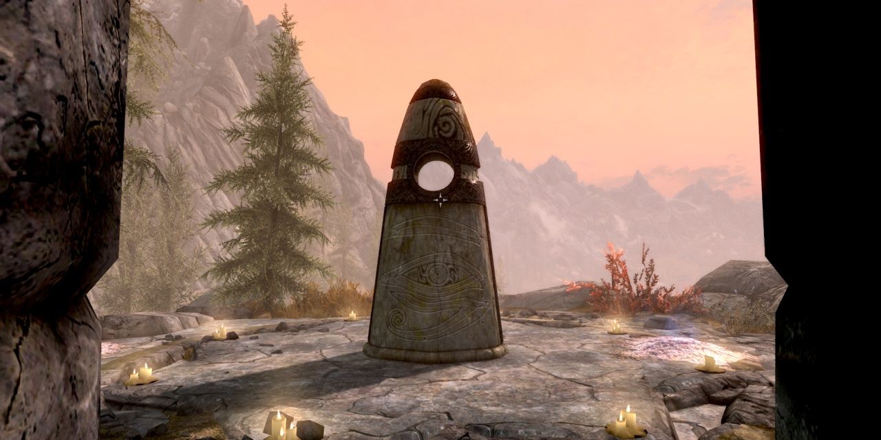 Skyrim: Close Up of the Ritual Stone