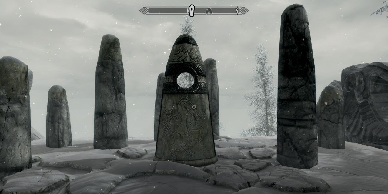 Skyrim: Close Up of the Steed Stone