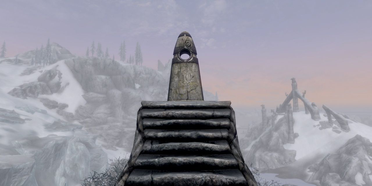 Skyrim: Close Up of the Tower Stone