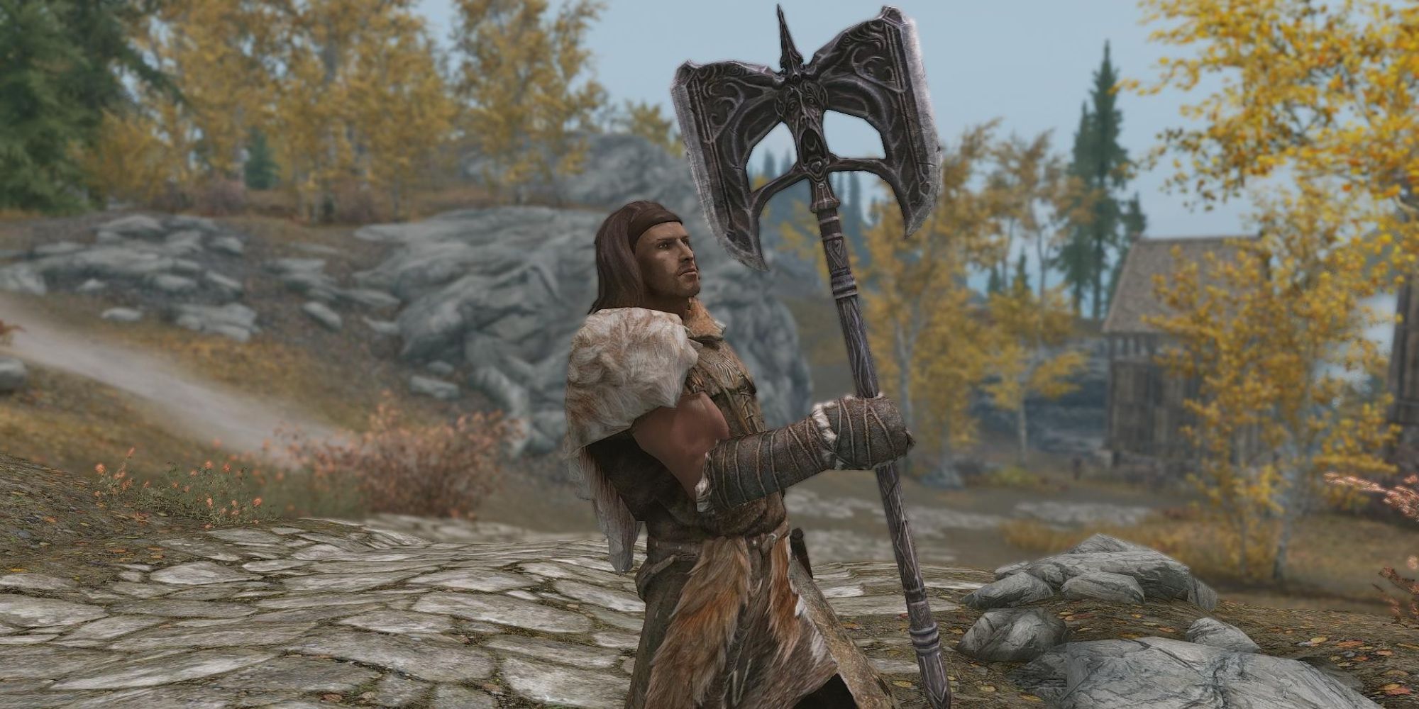 Skyrim Wuuthrad with two handed ax