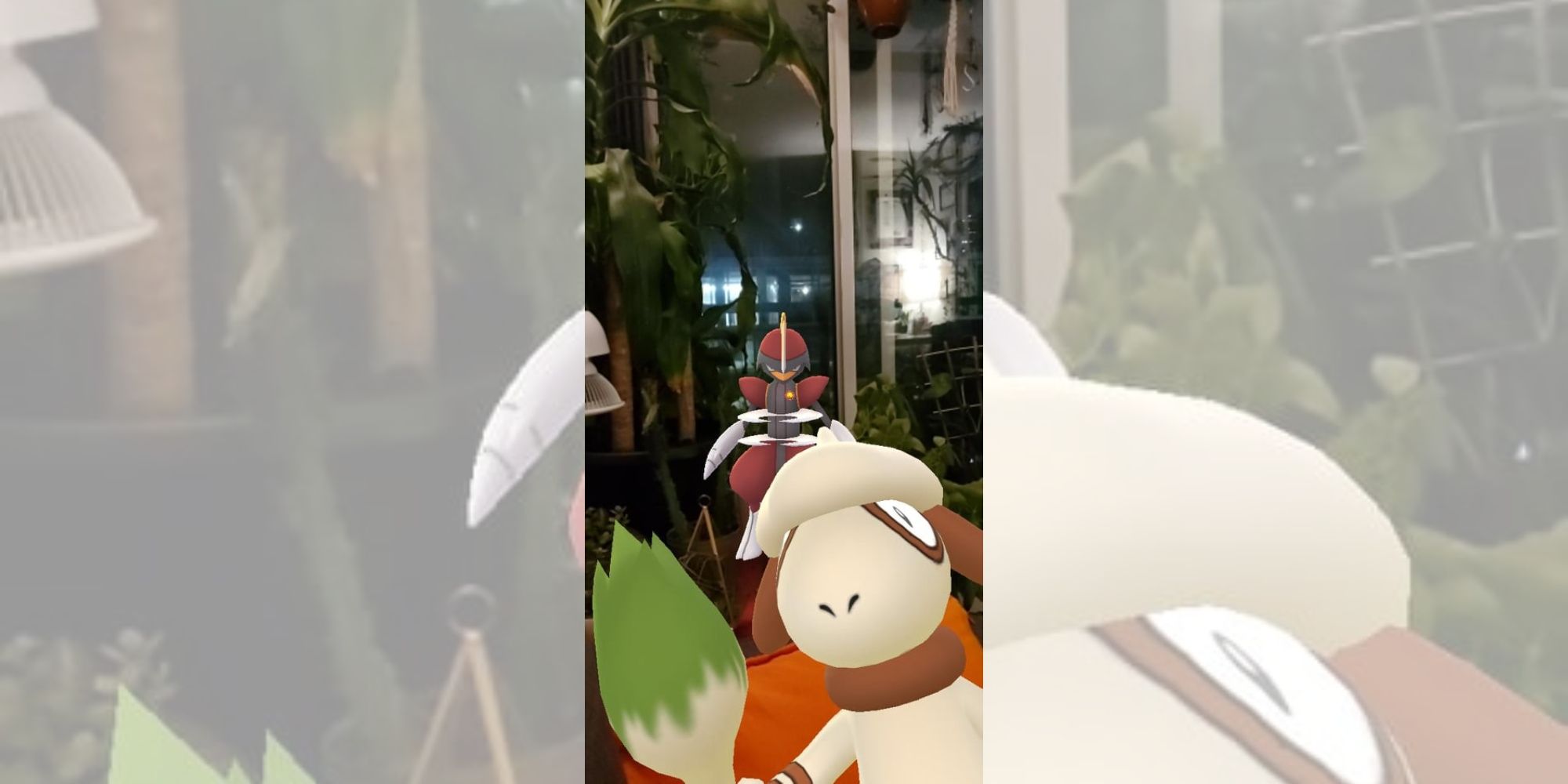 Smeargle Photobomb in a picture of a bisharp 