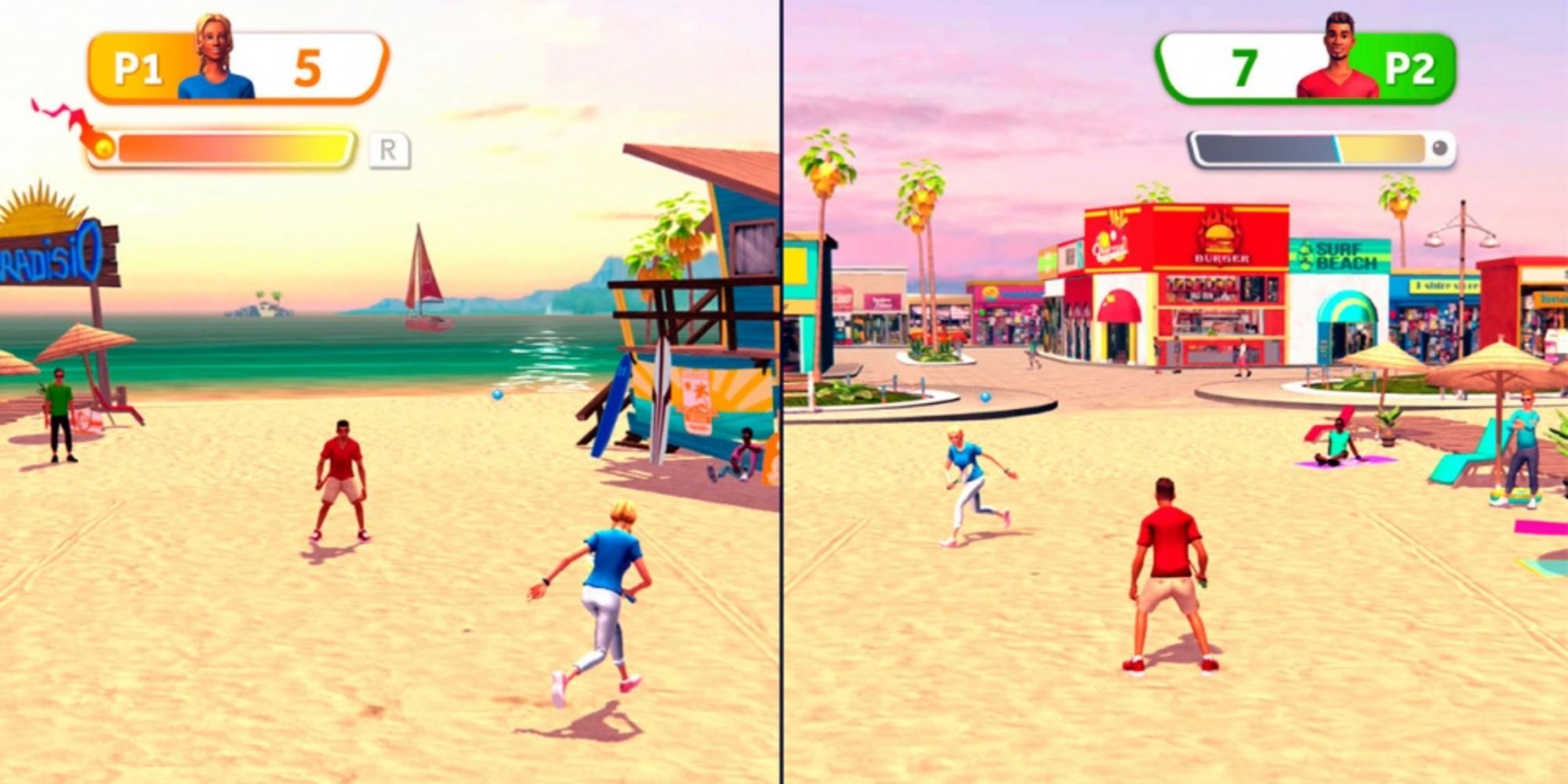 Sports Party beach volleyball gameplay